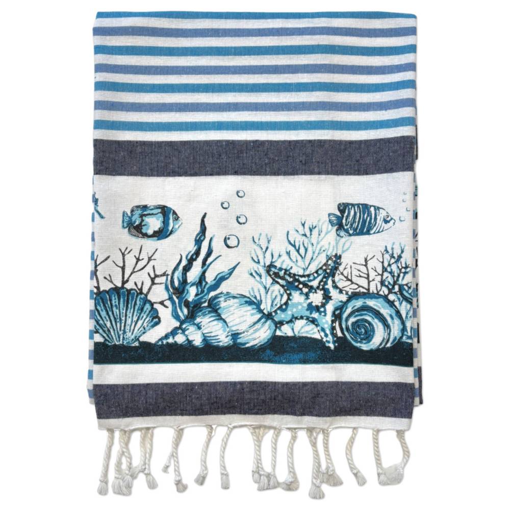 Fouta Telo Mare cape range fondale marino 90 x 190