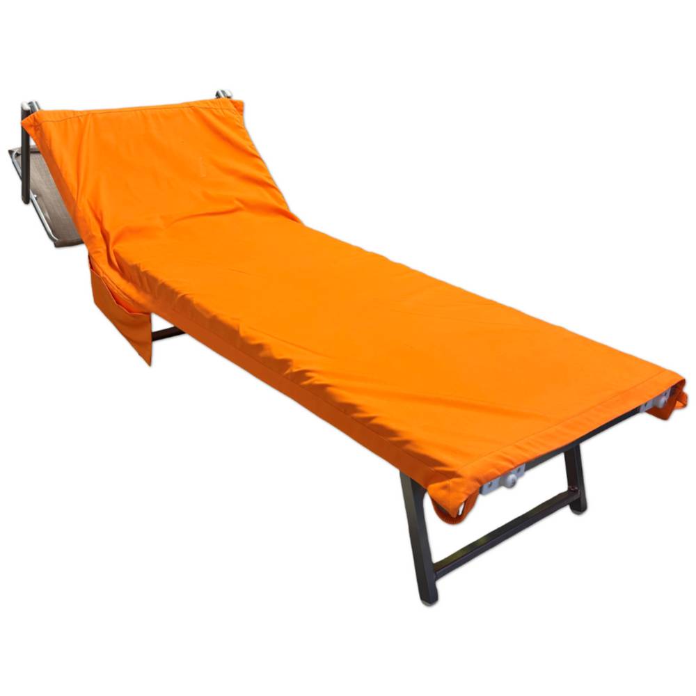 Telo mare per lettino microfibra fluo Arancio 80 x 190