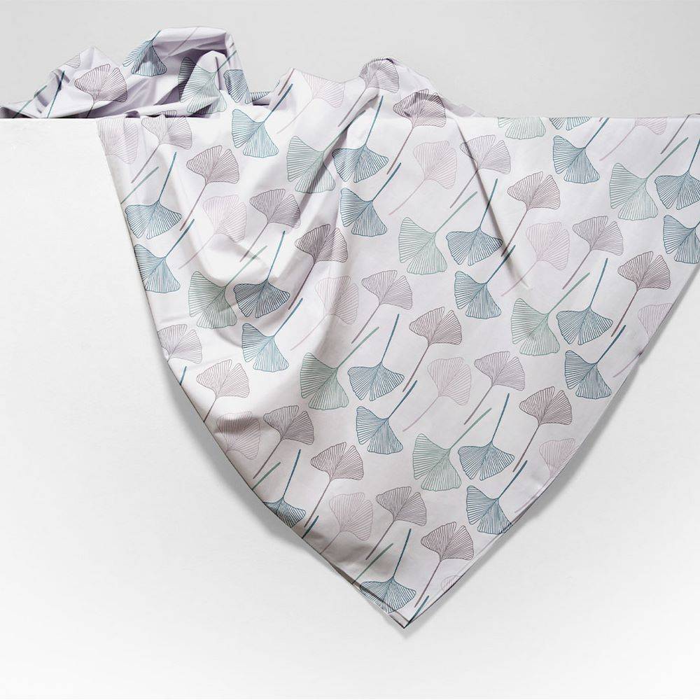 Copritutto Foulard cotone leggero Pasly fiori 170 x 295