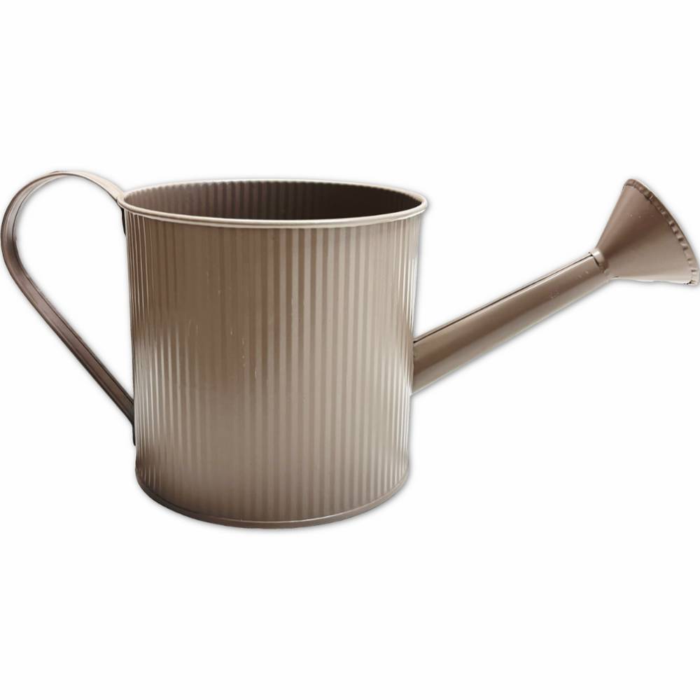 Vaso innaffiatoio in metallo Tortora 32 x 14 x 15