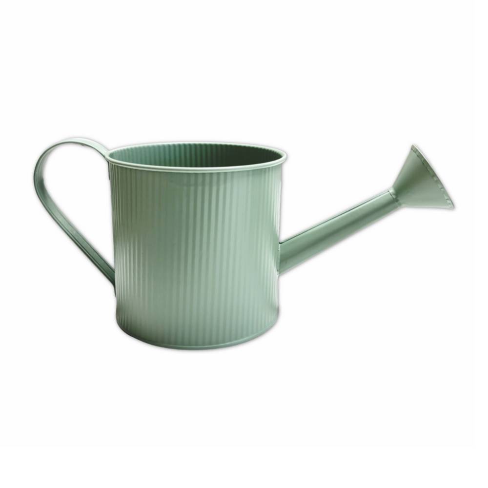 Vaso innaffiatoio in metallo Verde Salvia 31 x 12 x 13