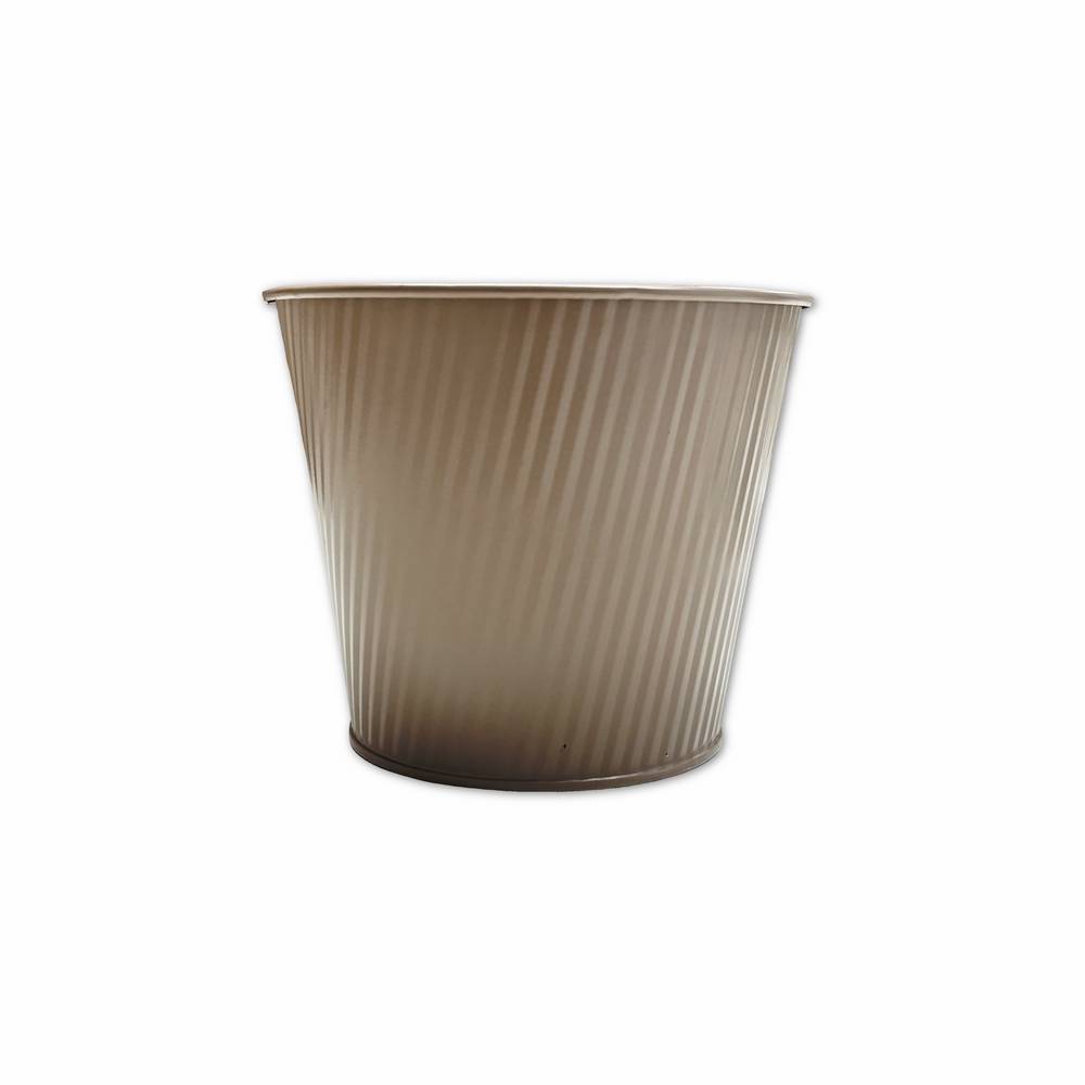 Vaso in metallo Tortora diam. 15 x H. 14
