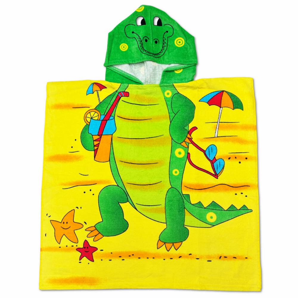 Poncho-Telo Mare Spugna New Coccodrillo Personalizzato