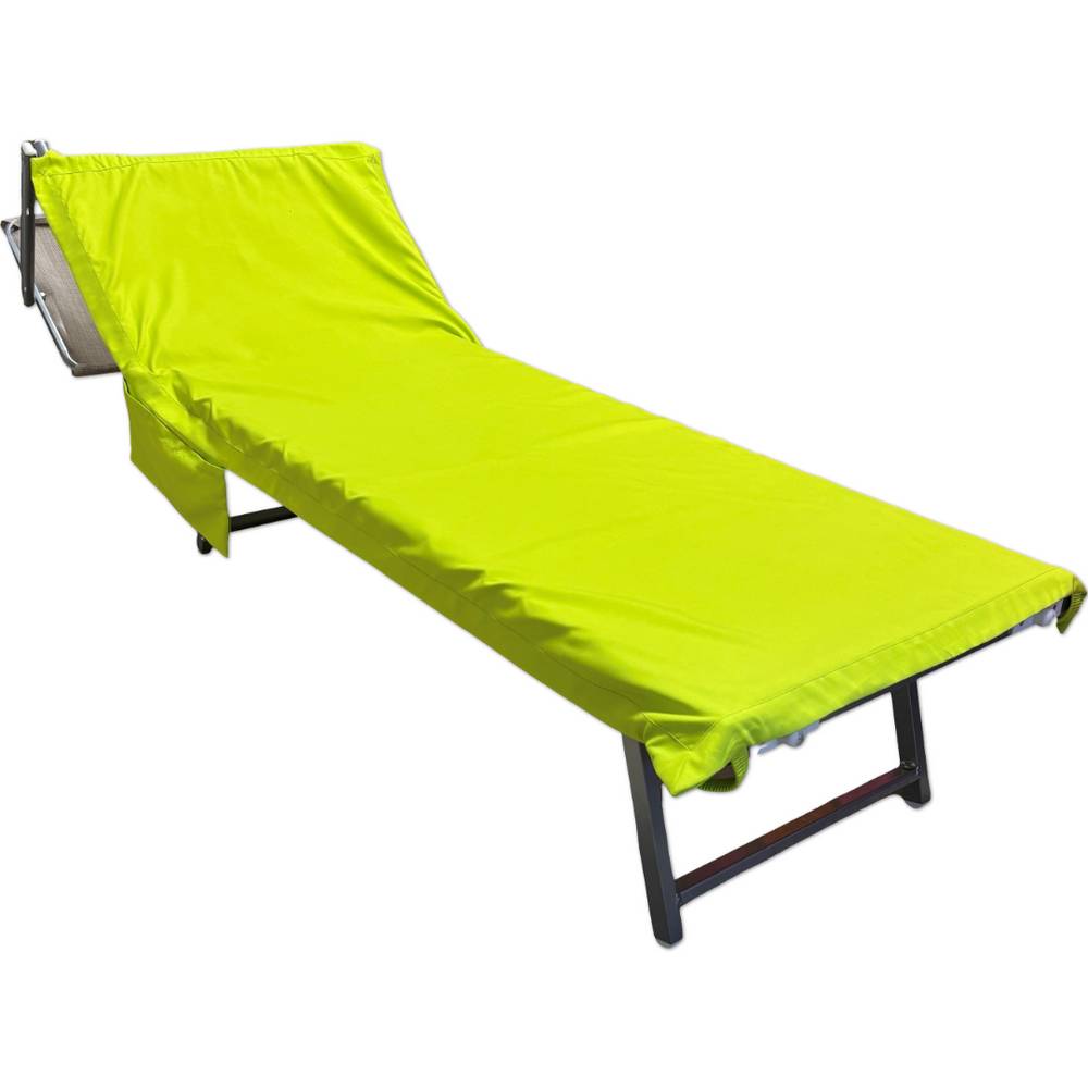 Telo mare per lettino microfibra fluo verde 80 x 190 Personalizzato