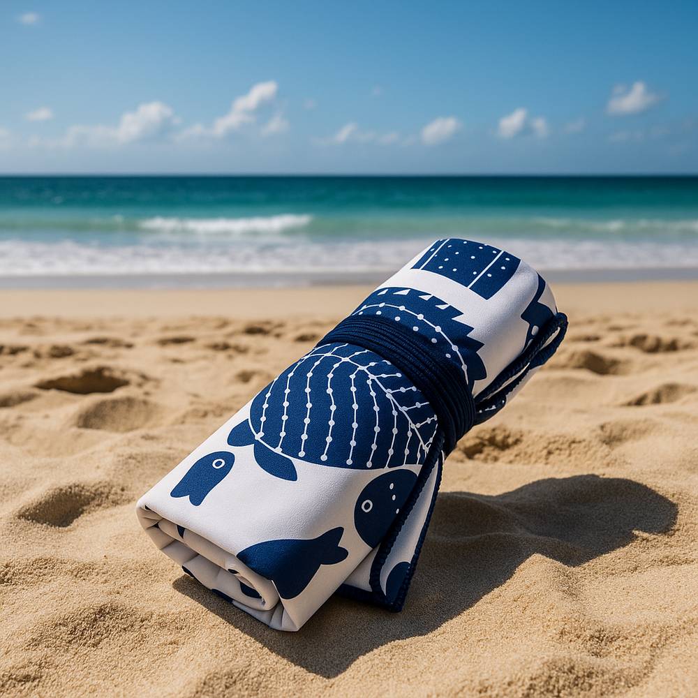Telo Mare Pareo microfibra Santa Cruz Pesciolini 90 x 170 Personalizzato