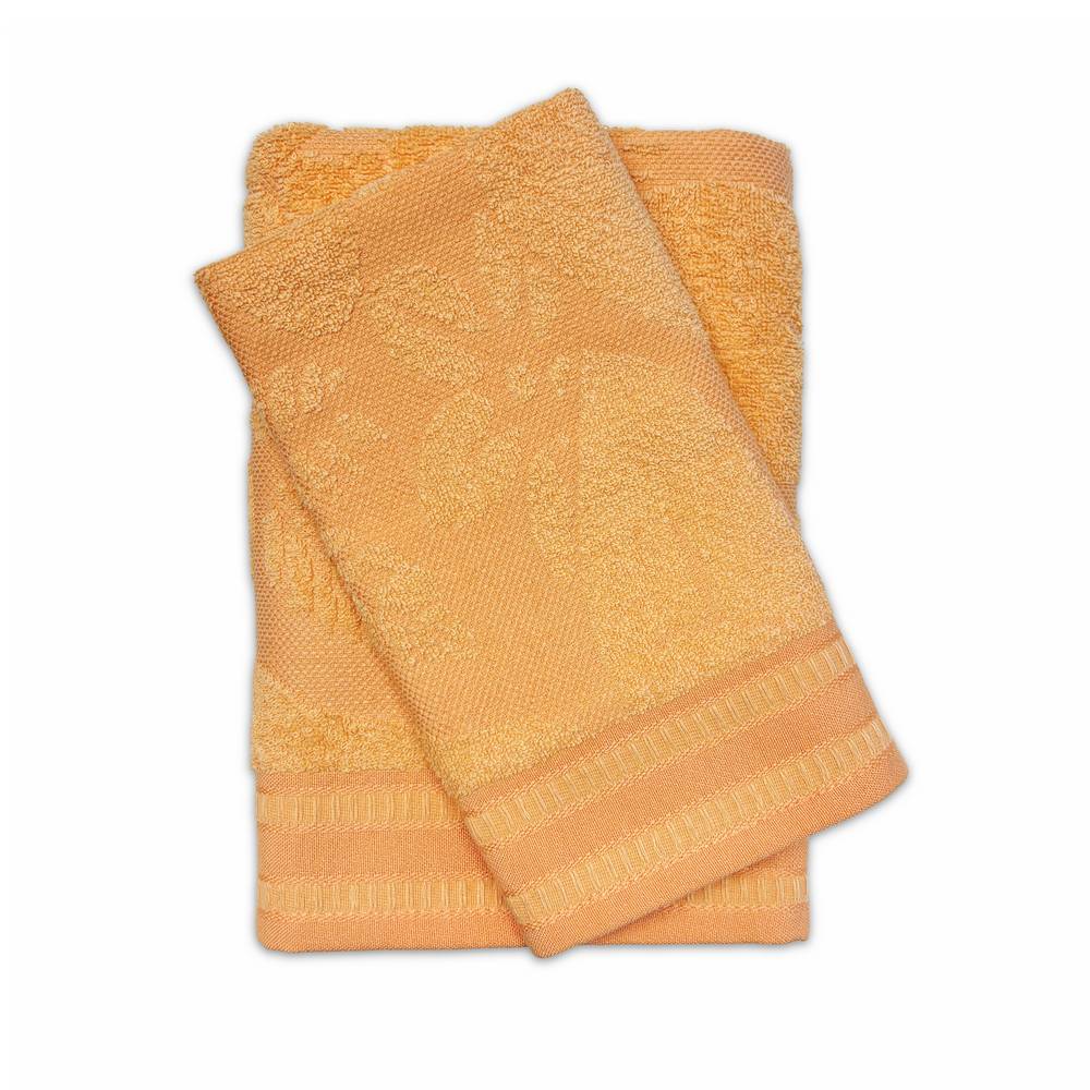 Coppia asciugamani Quil Arancio