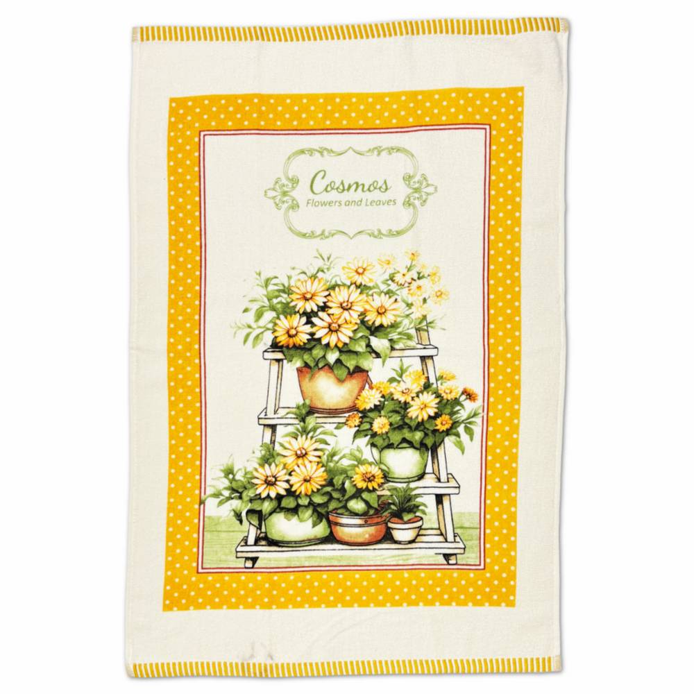 Canovaccio cucina spugna Nizza vasi di fiori