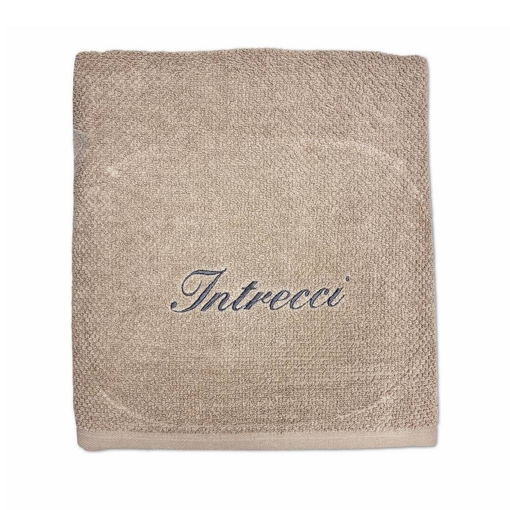 Telo bagno chicco di riso Tortora Personalizzato