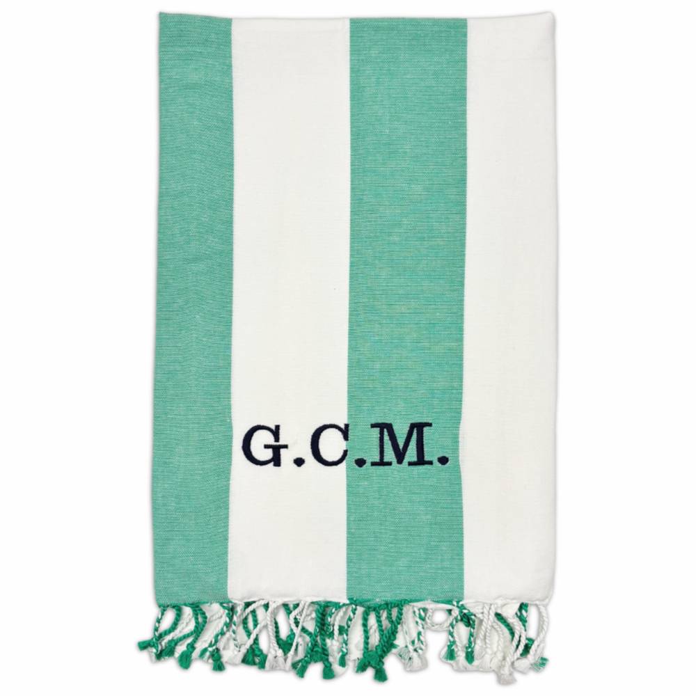 Fouta telo mare jolie Antigua Acquamarina 100 x 200 Personalizzato