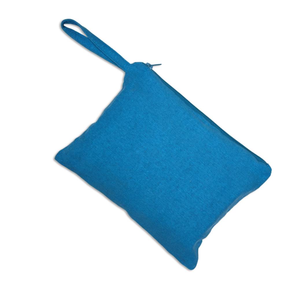 Pochette in tessuto Riviera Turchese