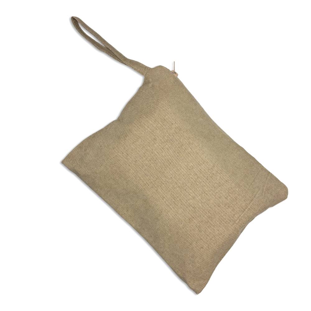 Pochette in tessuto Riviera Beige Personalizzata