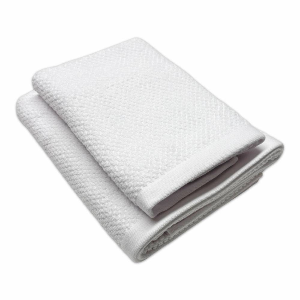 Coppia asciugamani Pop Corn Bianco