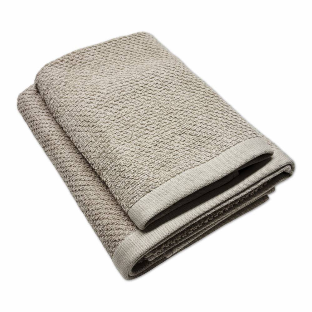 Coppia asciugamani Pop Corn Tortora Personalizzati