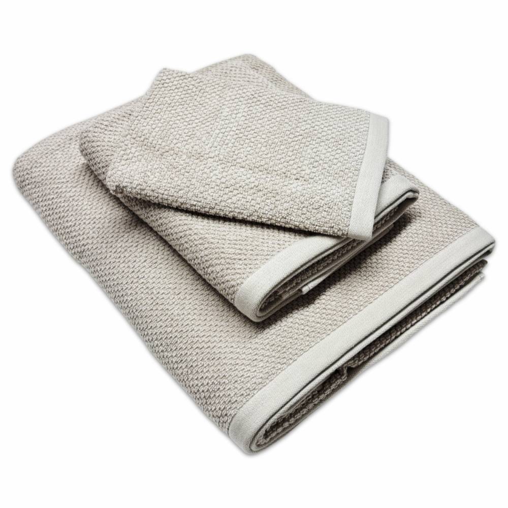 Set 3 Asciugamani Pop Corn Tortora