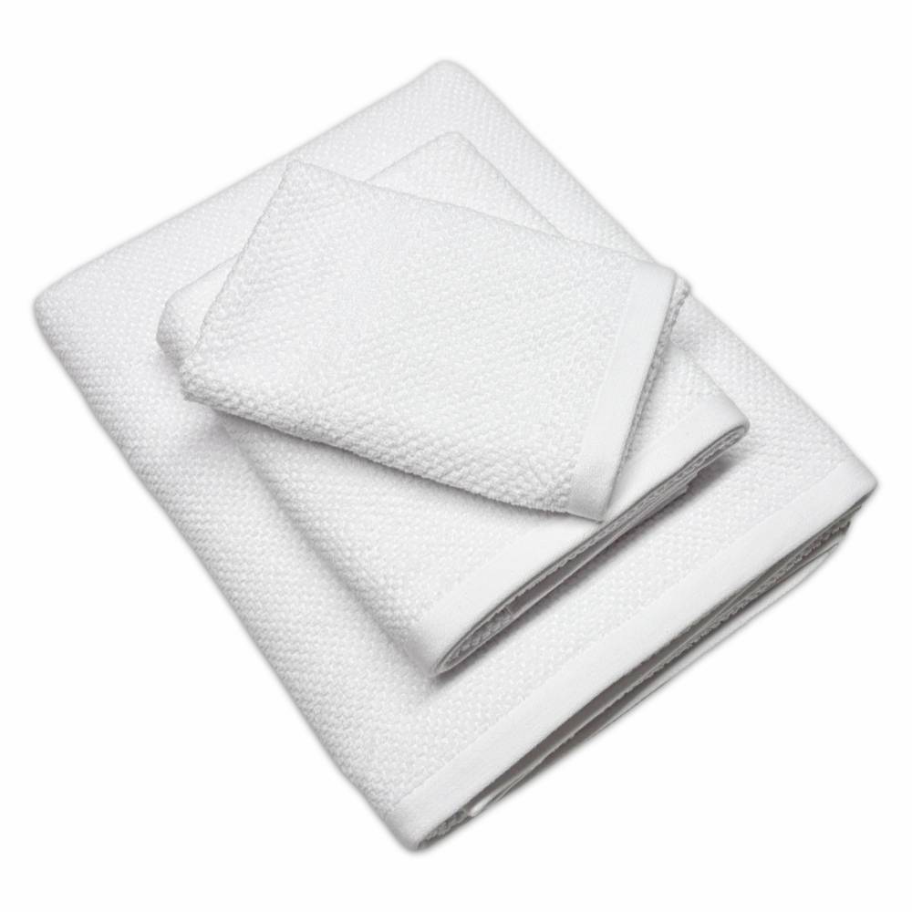 Set 3 Asciugamani Pop Corn Bianco