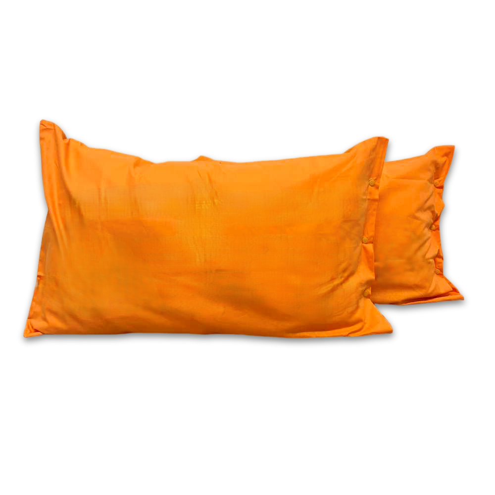 Coppia Federe con bottoni Arancio Personalizzate