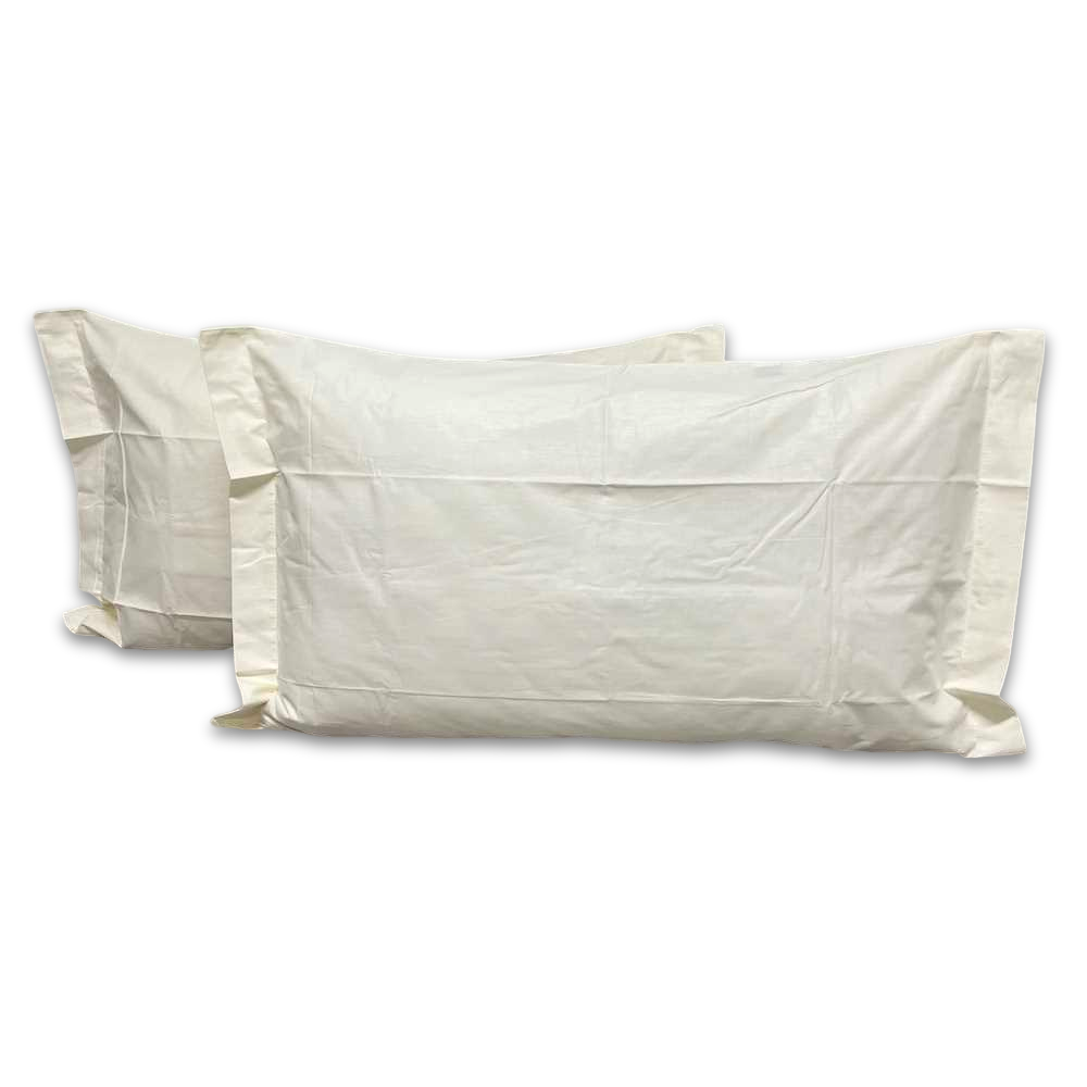 Coppia Federe con volant panna Personalizzate