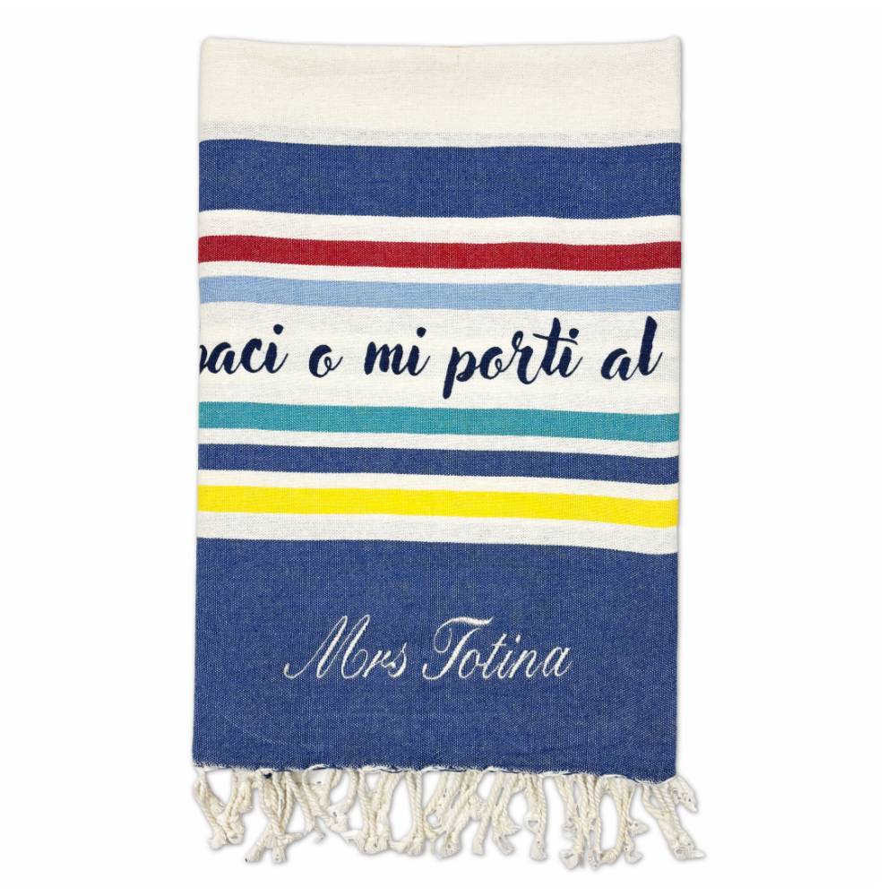 Borsa Mare + Fouta Love Fish Personalizzati