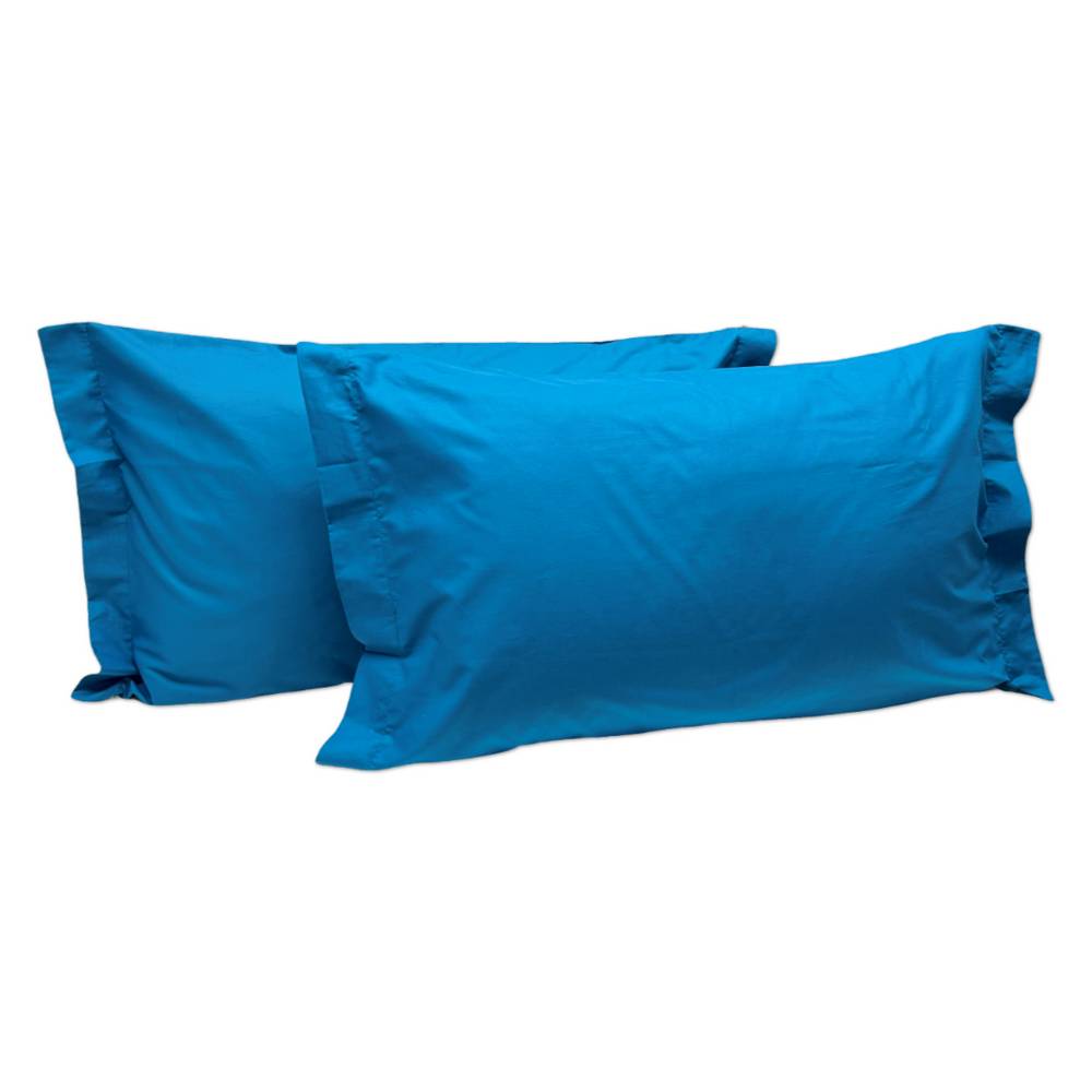 Coppia Federe con volant Petrolio