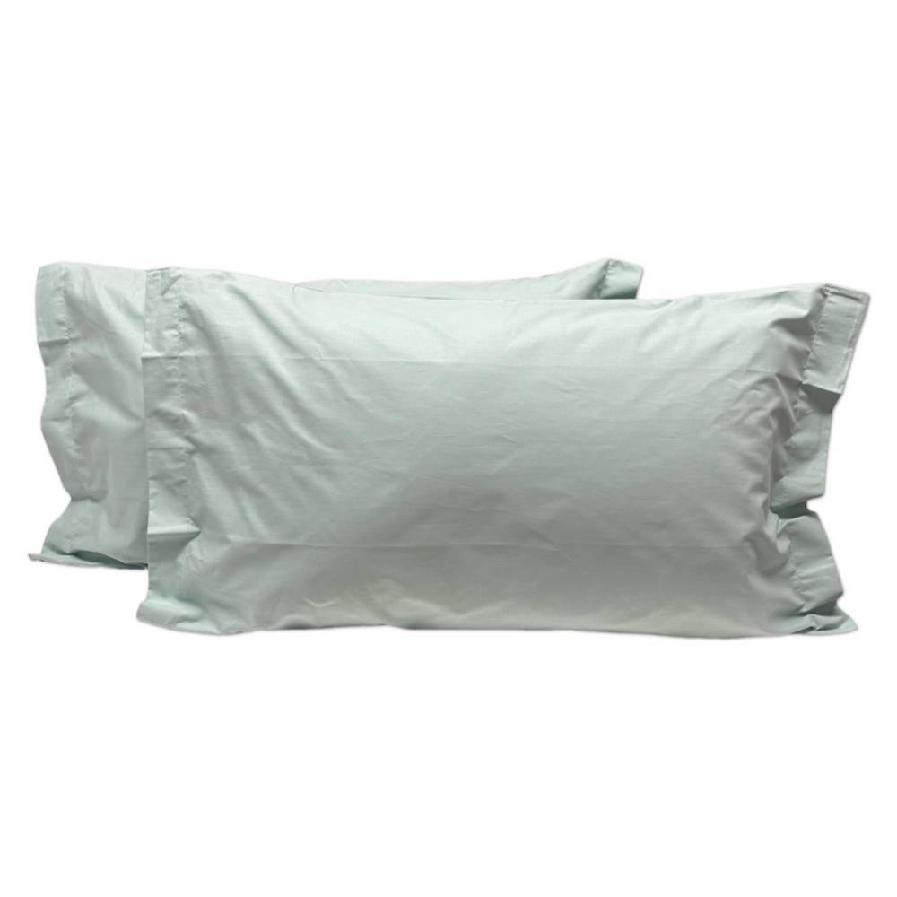 Coppia Federe con volant Salvia