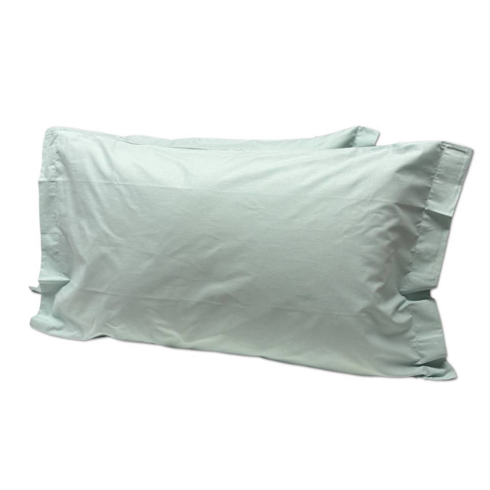 Coppia Federe con volant Salvia