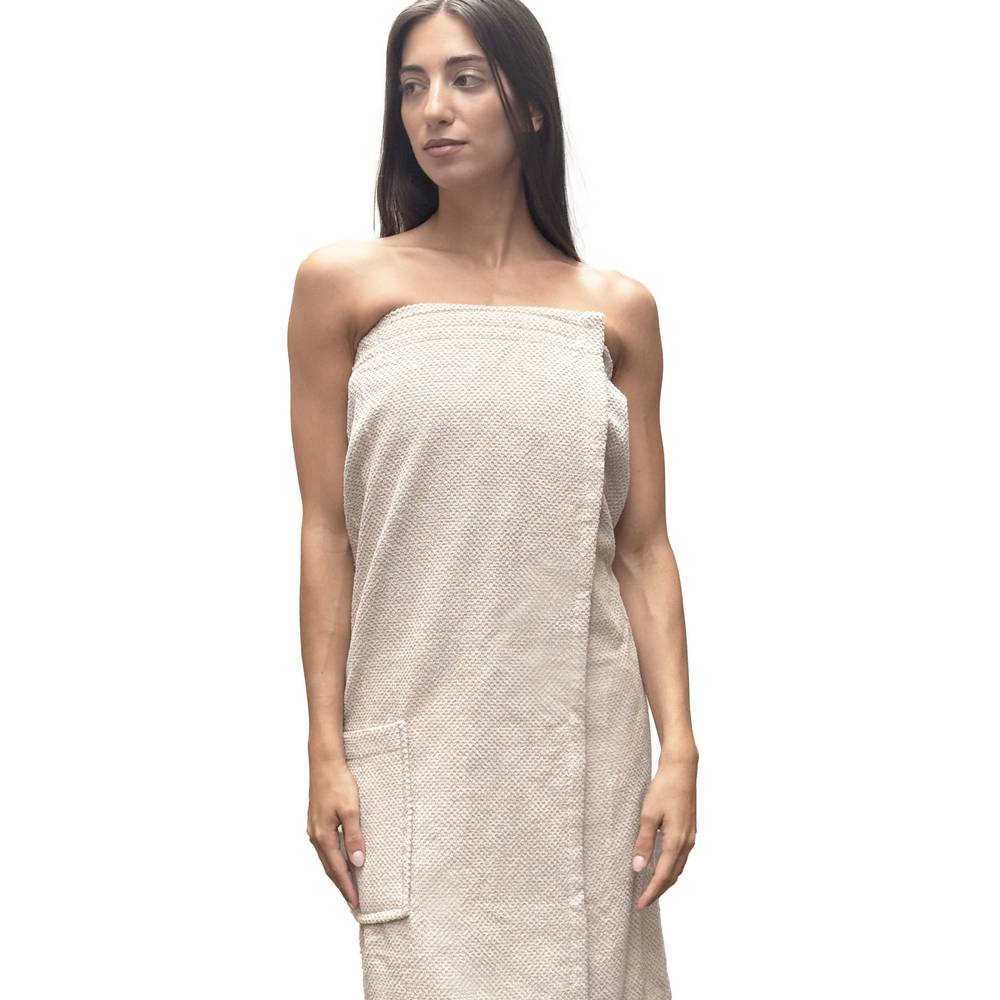 Telo bagno pareo Pop Corn Tortora