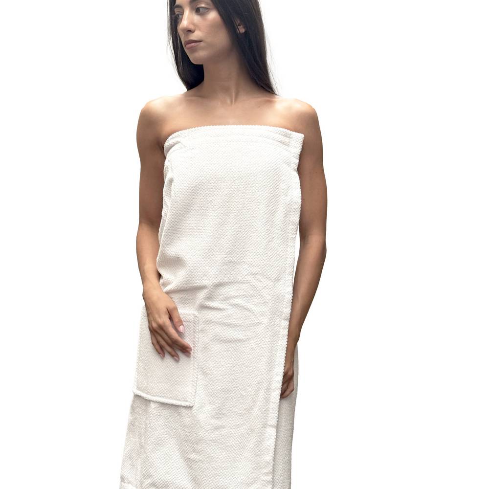 Telo bagno pareo Pop Corn Bianco