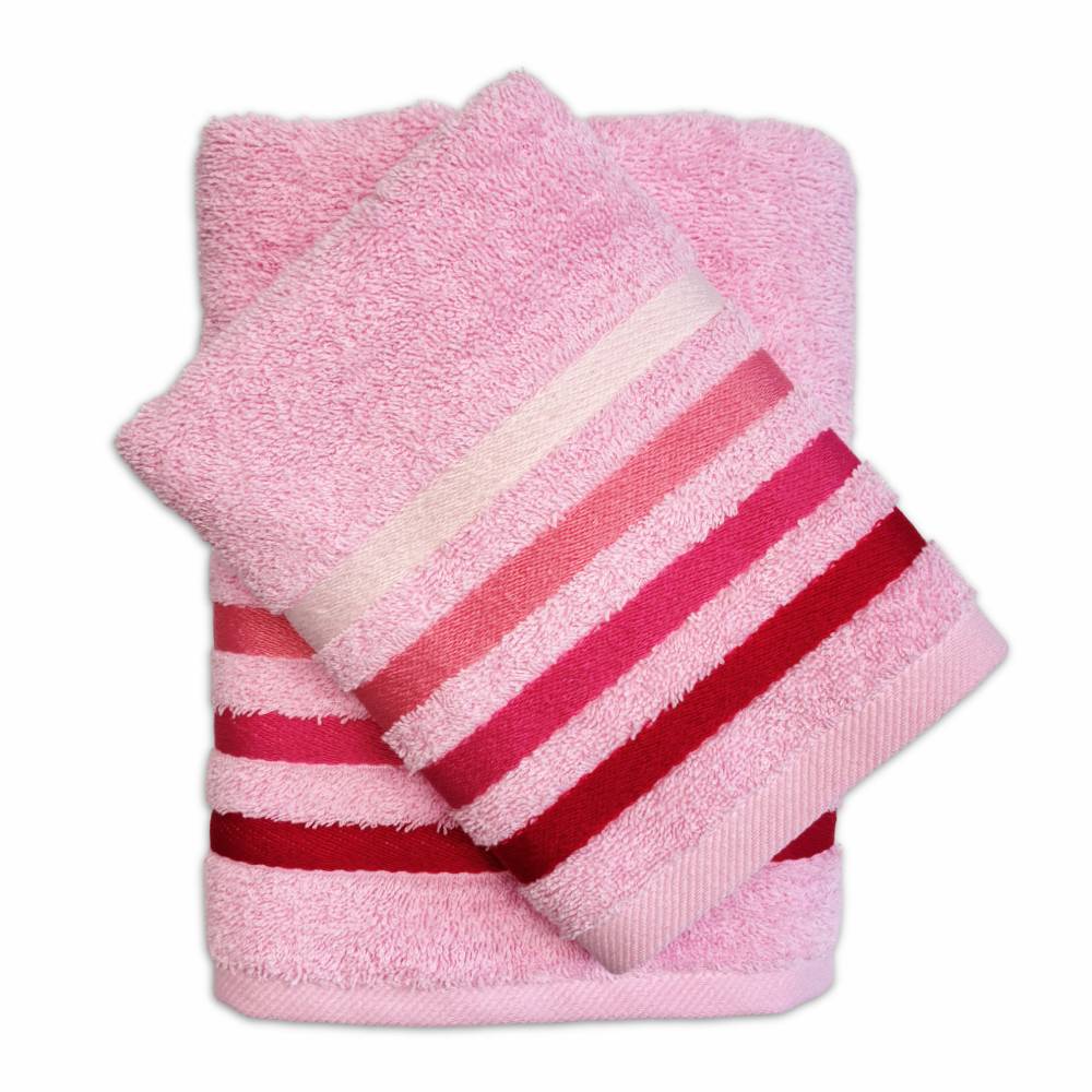 Coppia asciugamani Zeus Rosa