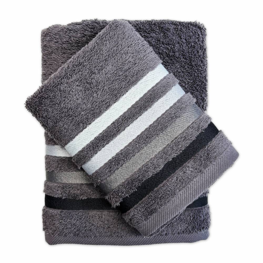 Coppia asciugamani Zeus Grigio Piombo