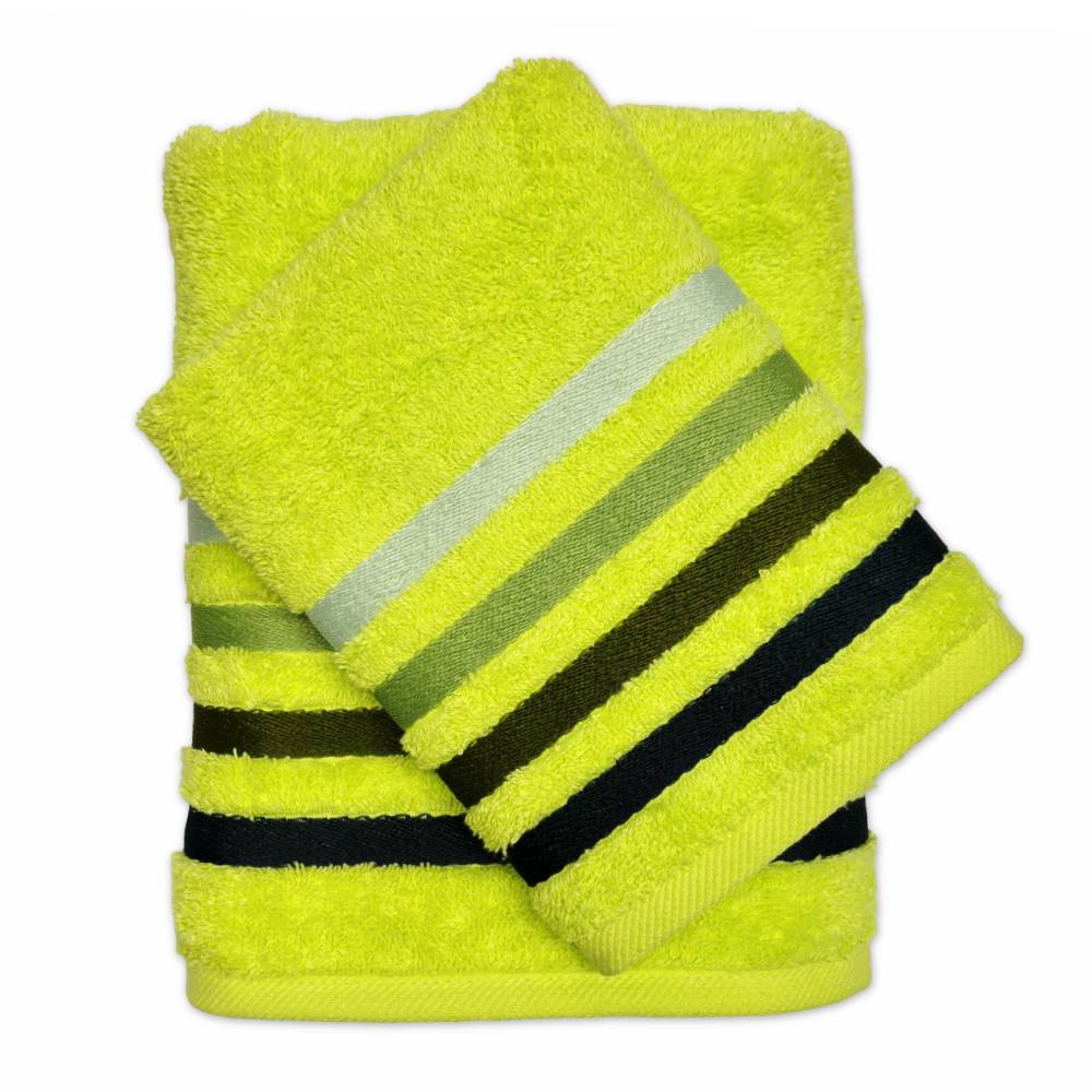 Coppia asciugamani Zeus Verde Acido