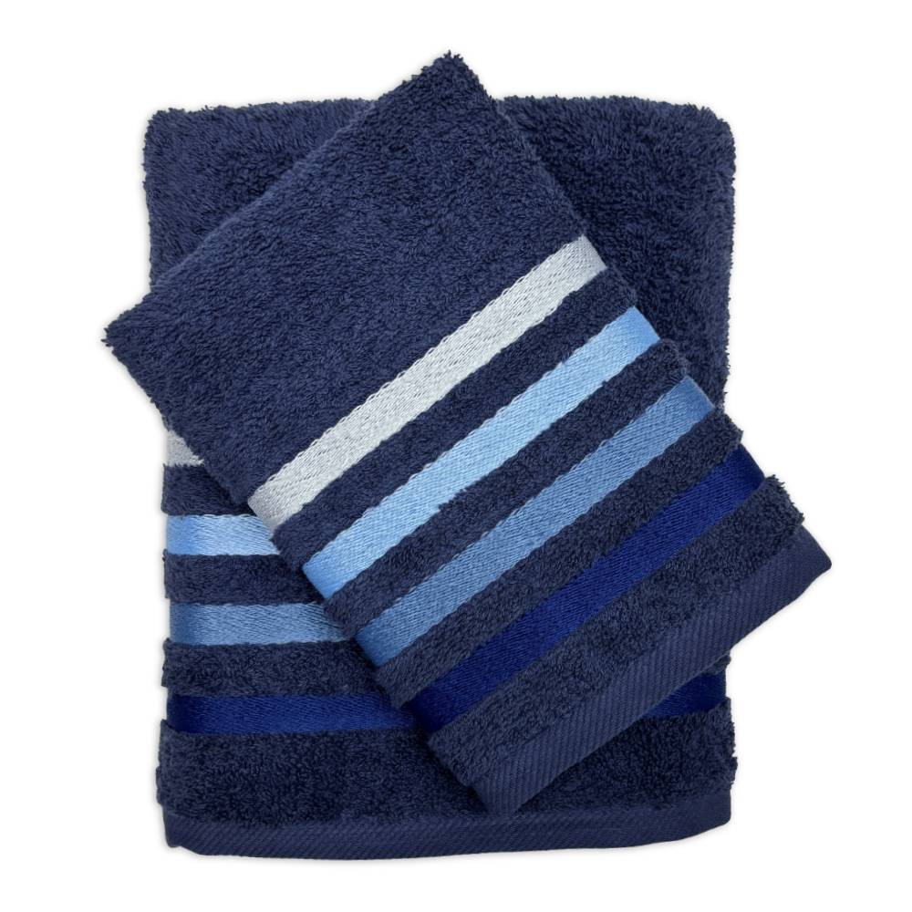 Coppia asciugamani Zeus Blu Navy