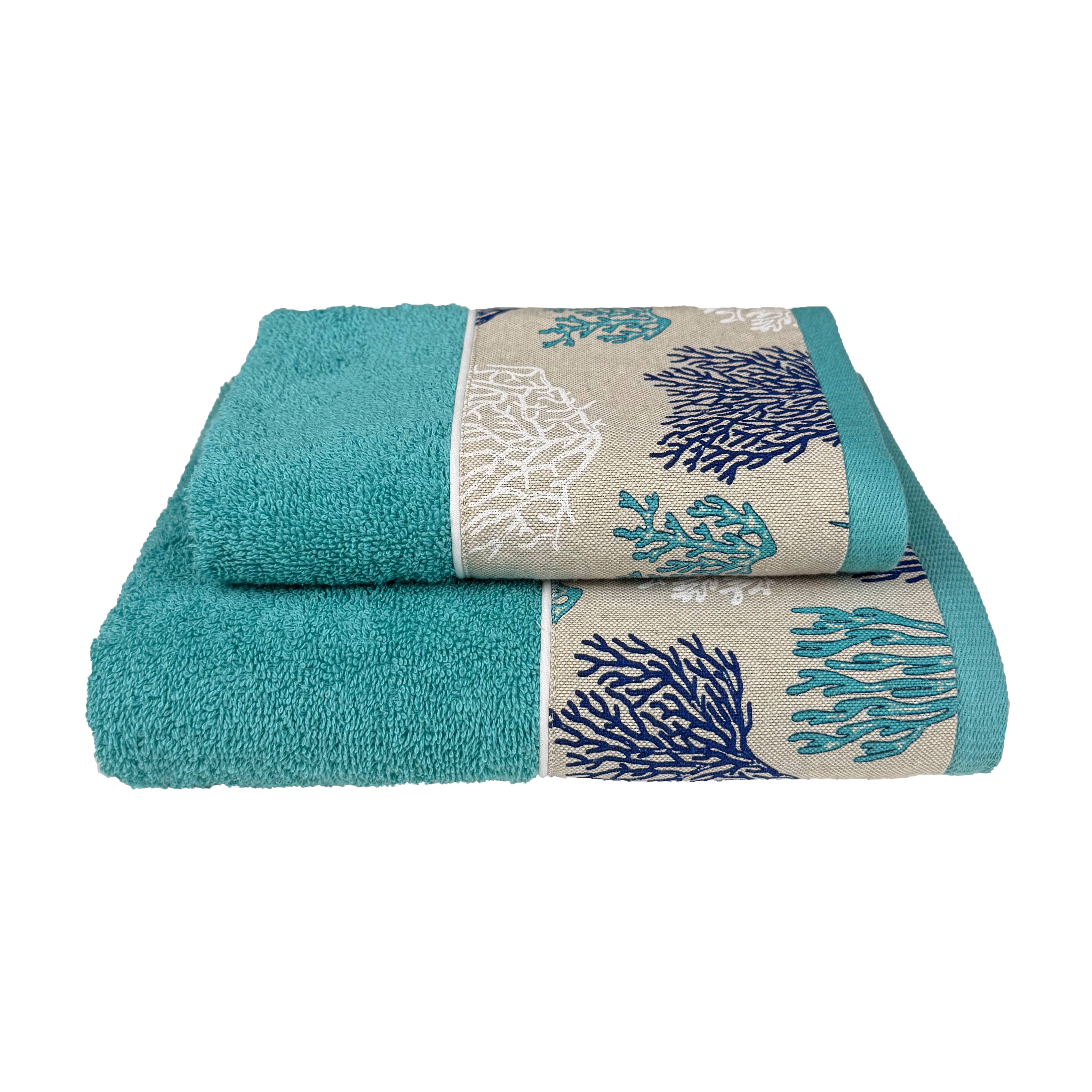 Coppia asciugamani CREOLE Balza Corallo Tiffany