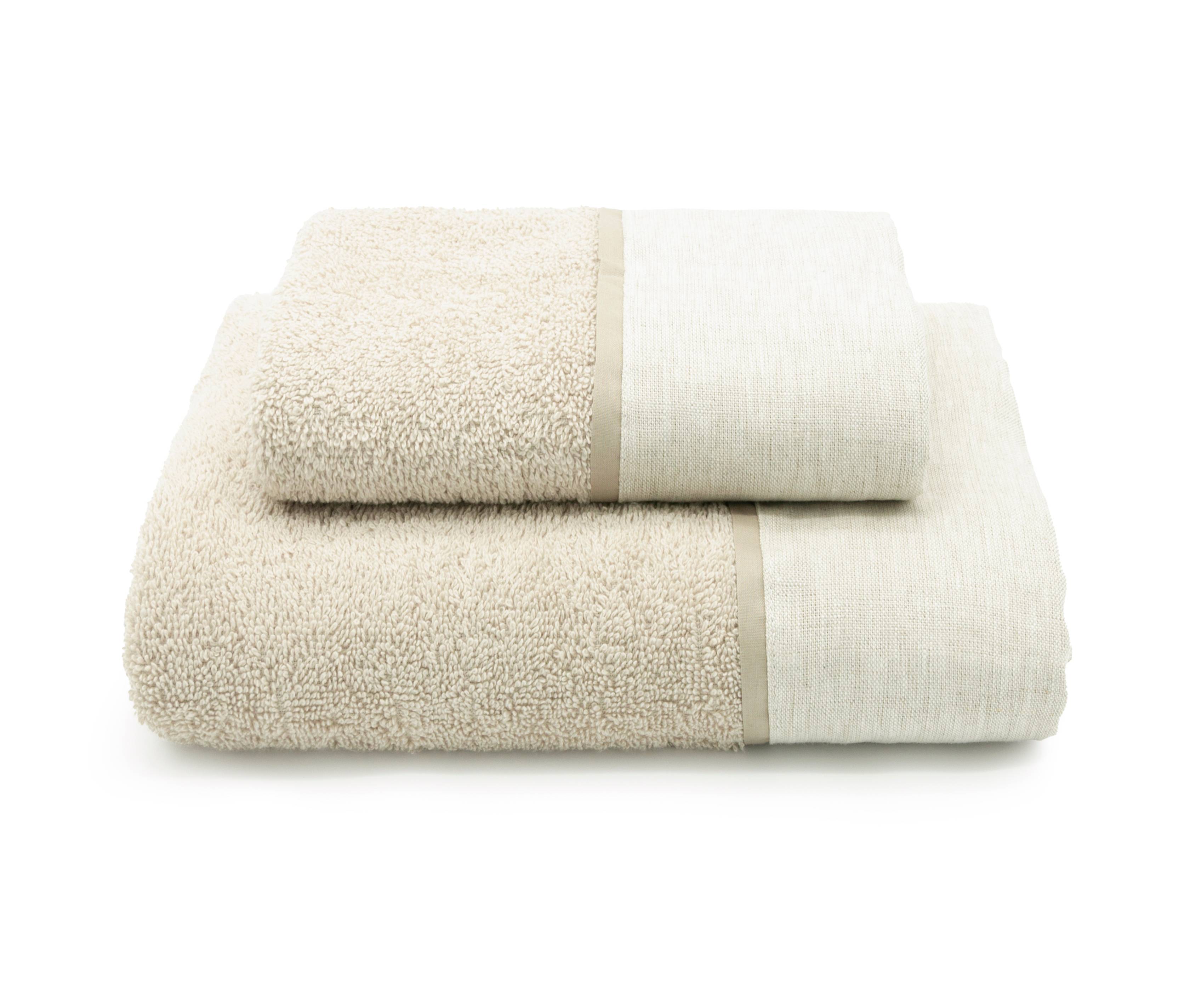 Coppia asciugamani CREOLE profilo Lino Beige
