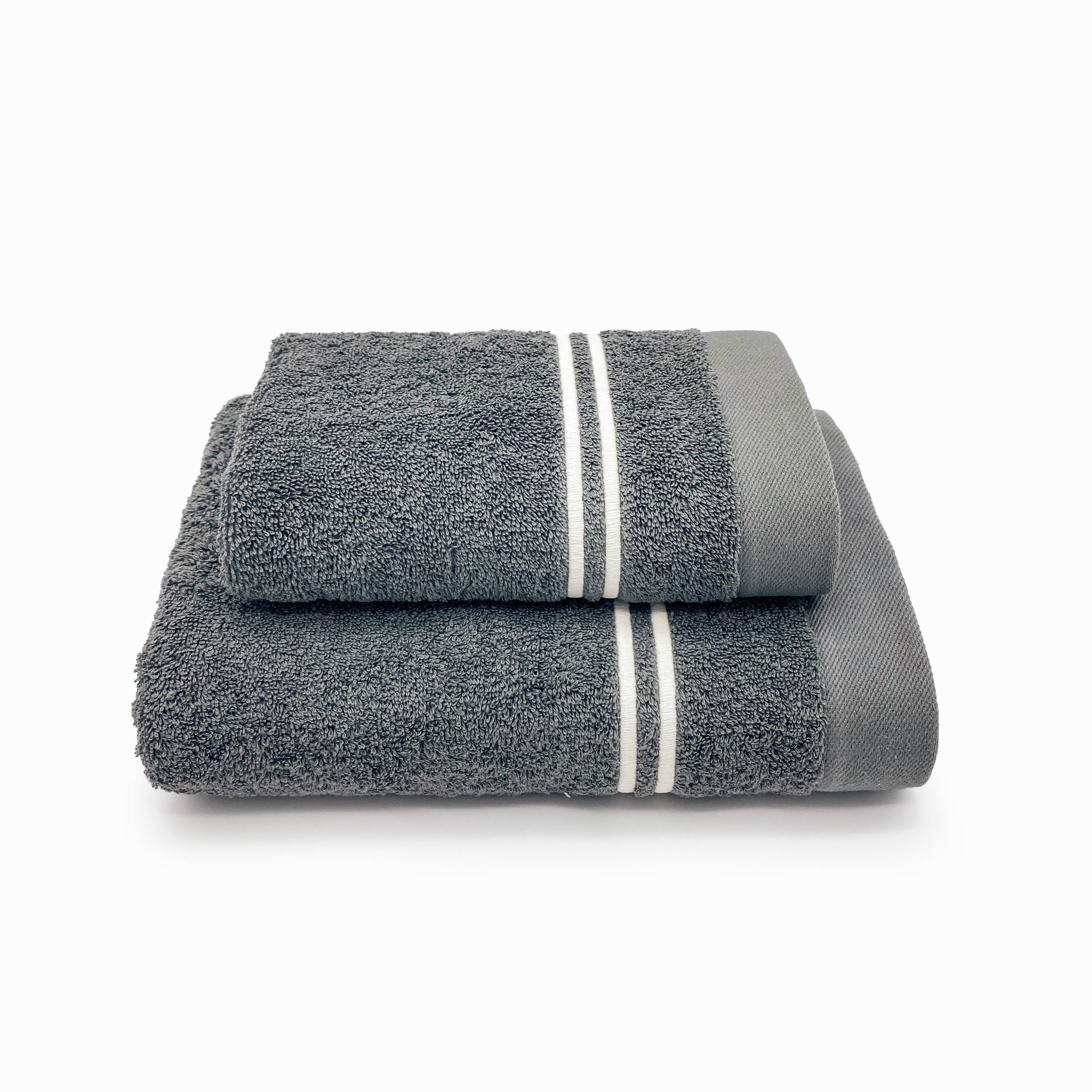 Coppia asciugamani  CREOLE City Piombo