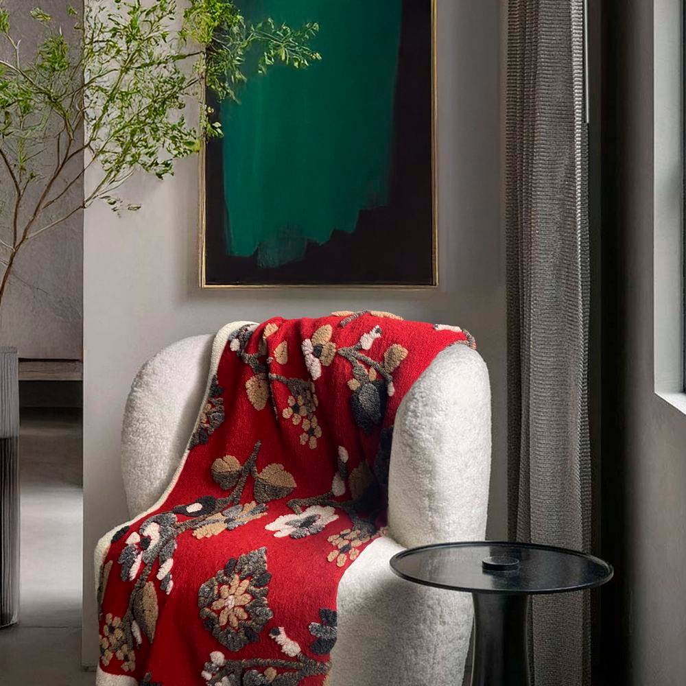 Plaid CREOLE in Lana Cotta Garden 150 x 200