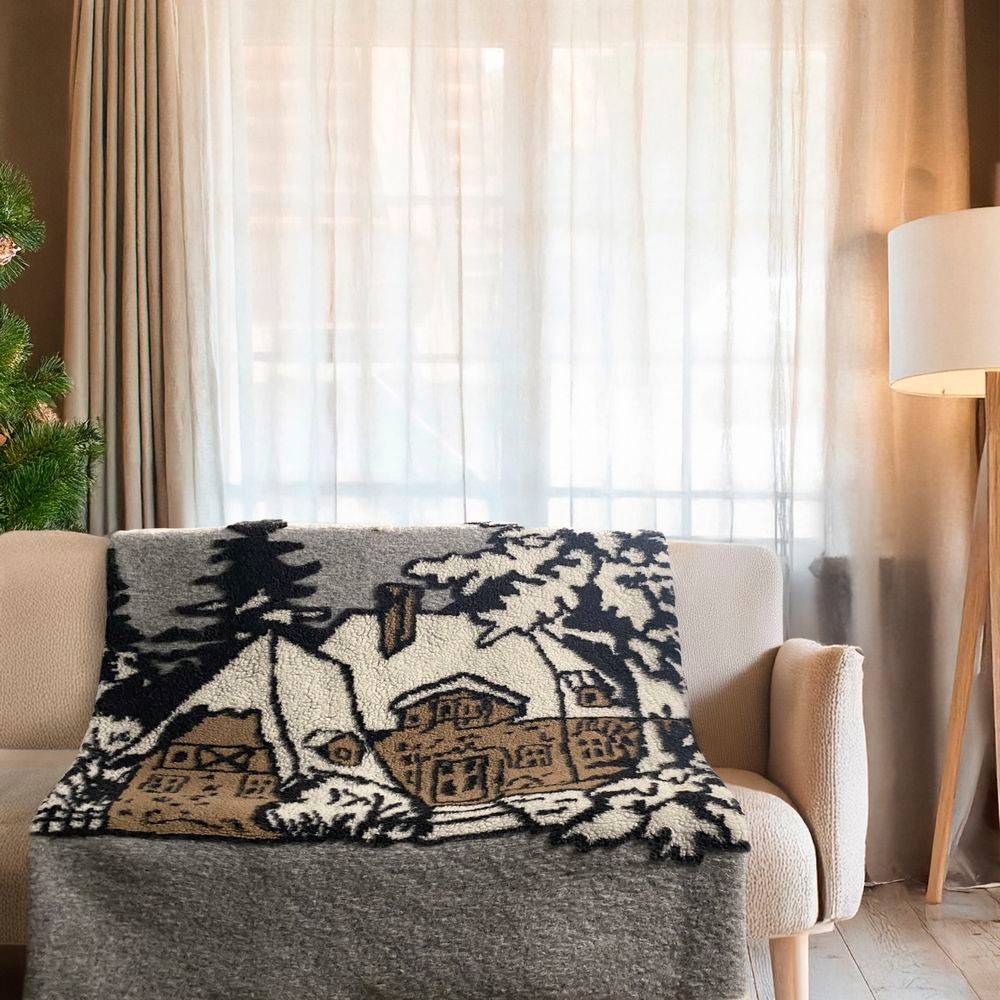 Plaid CREOLE in Lana Cotta Baita 150 x 180