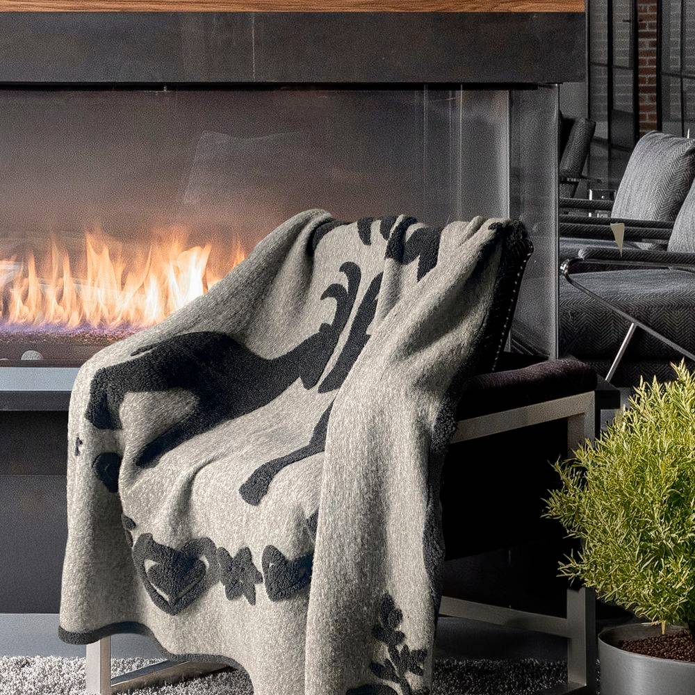 Plaid CREOLE in Lana Cotta Stambecchi 150 x 180