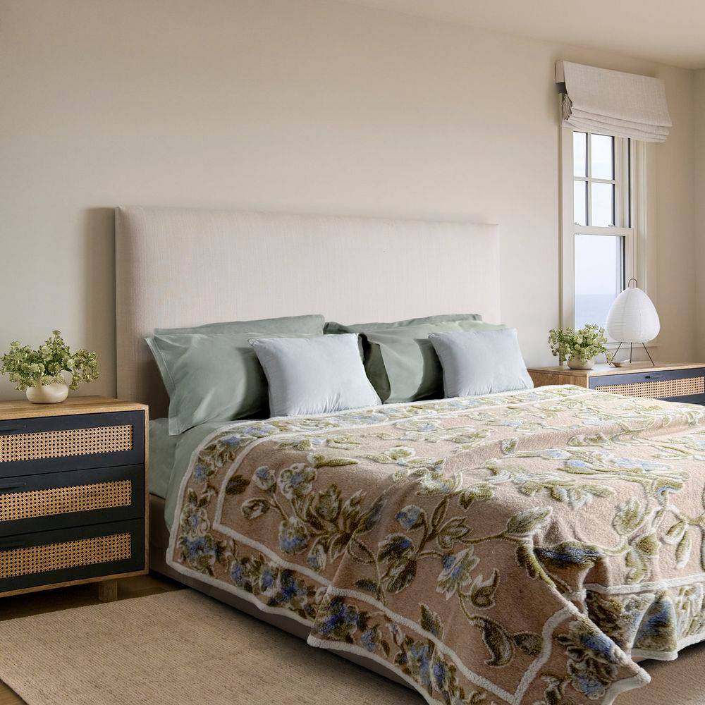 Plaid CREOLE in Lana Cotta Nigella 220 x 250