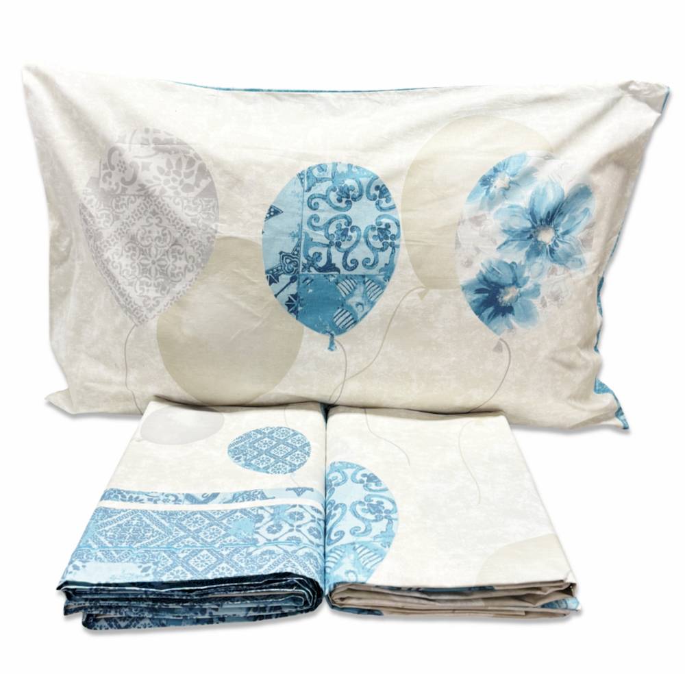 Parure copripiumino Palloncini azzurri matrimoniale