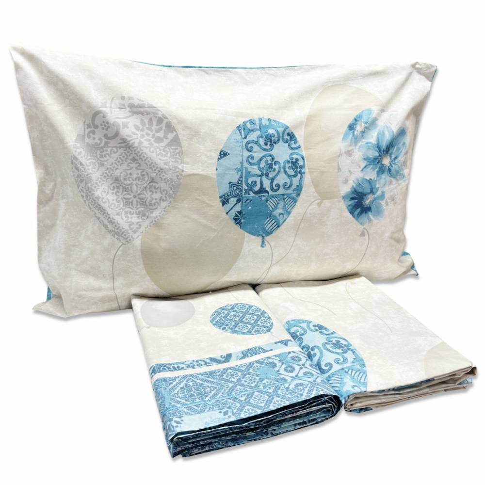 Parure copripiumino Palloncini azzurri matrimoniale