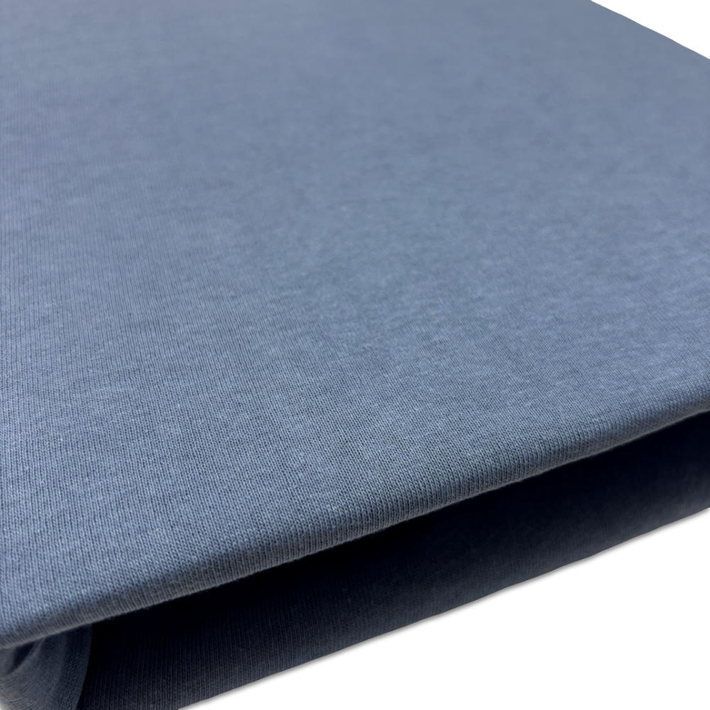 Lenzuolo sotto con angoli Jersey blu matrimoniale