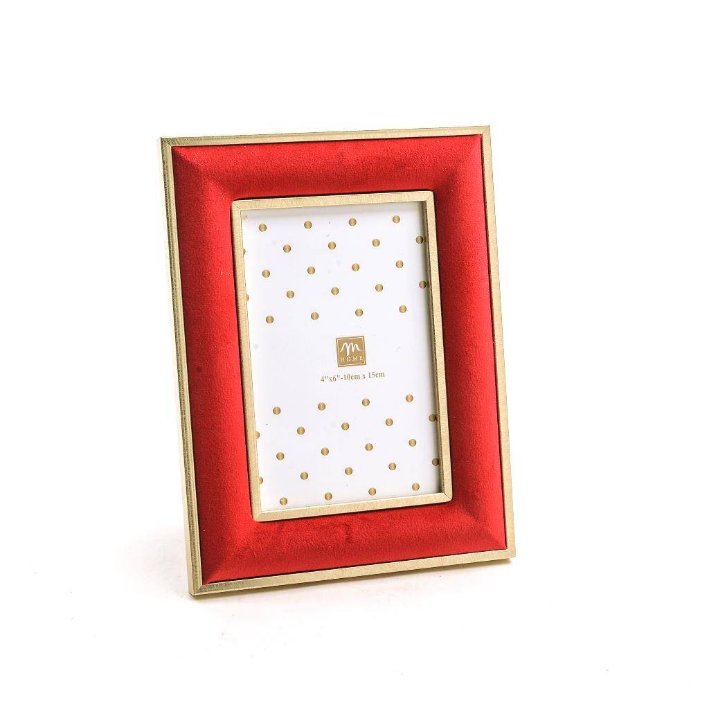 Cornice portafoto polistirene e velluto Rossa 16 x 21 cm