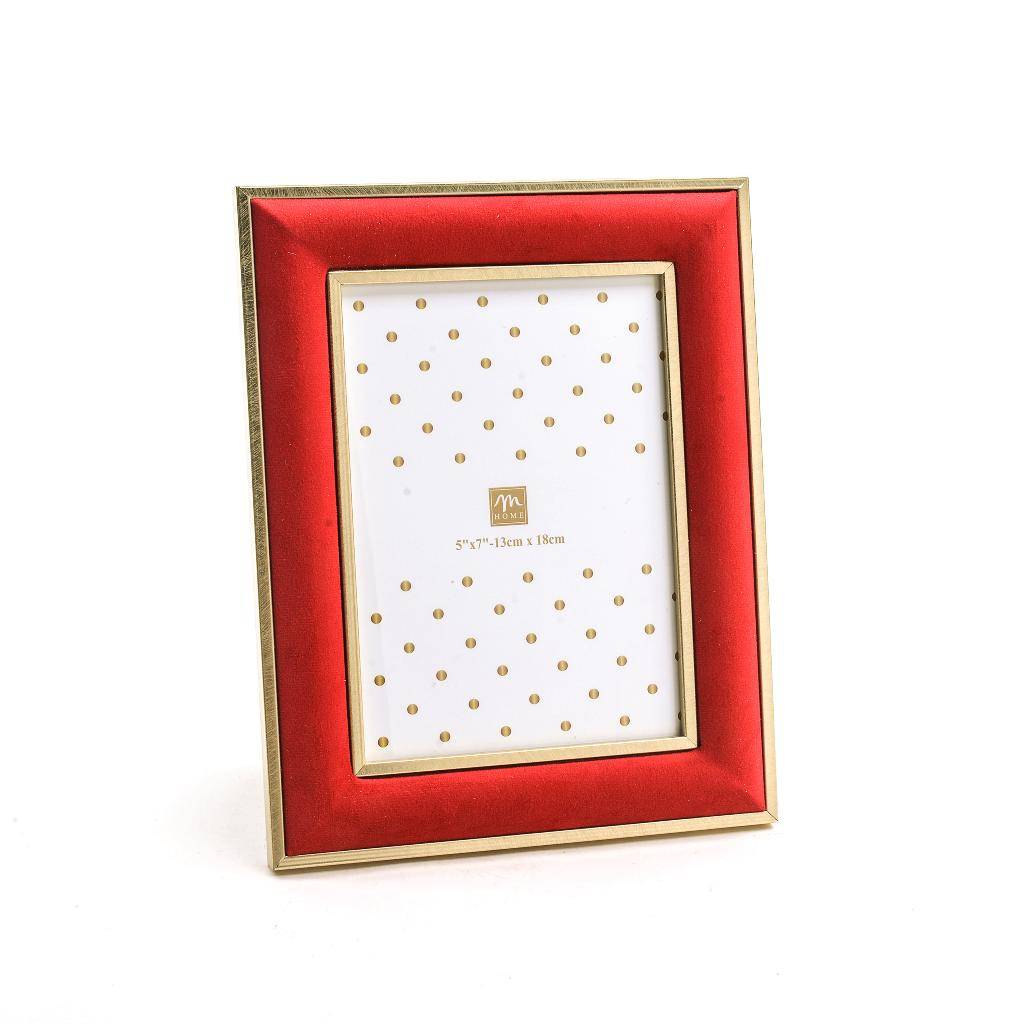 Cornice portafoto polistirene e velluto Rossa 19 x 24 cm