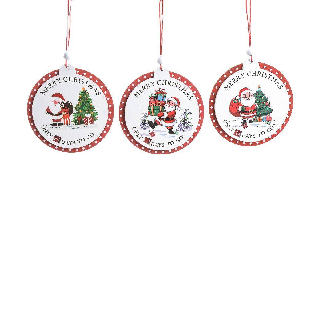 Pendente Calendario Avvento in Legno