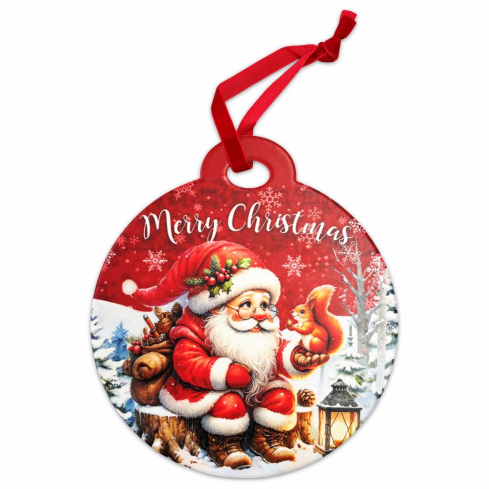 Piastrella Palla da appendere in ceramica Babbo dis. 1