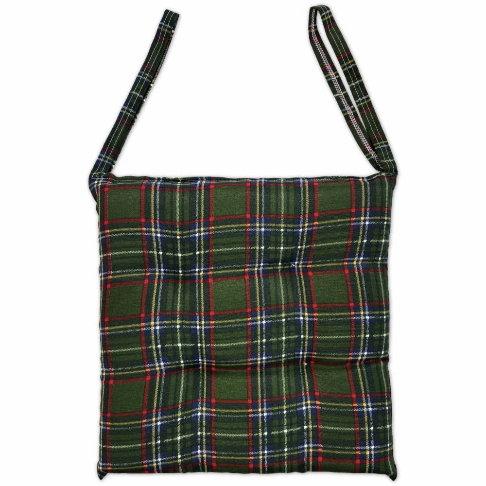 Cuscino per sedia Tartan Verde