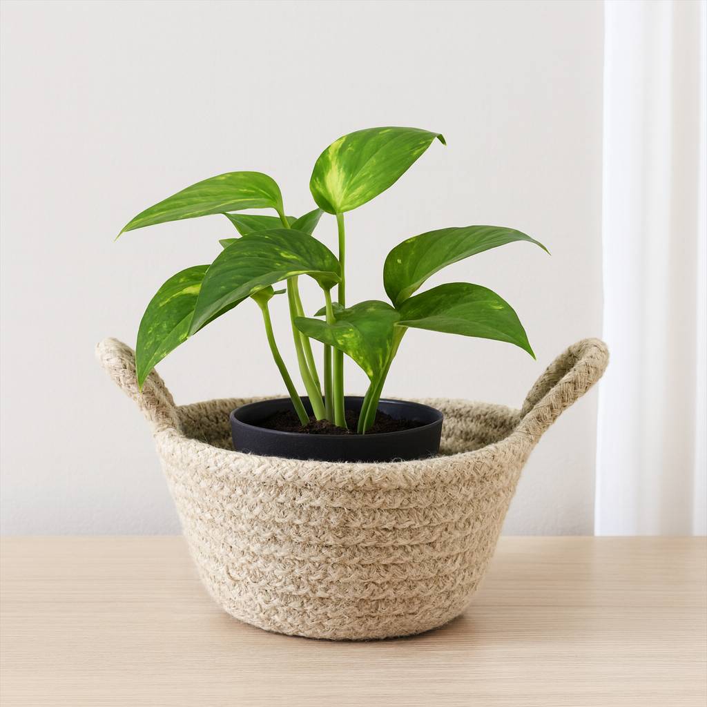 Cestino in Corda con Manici Tondo