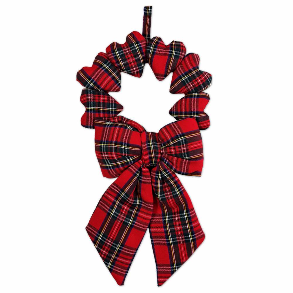 Ghirlanda addobbo Cuori Tartan