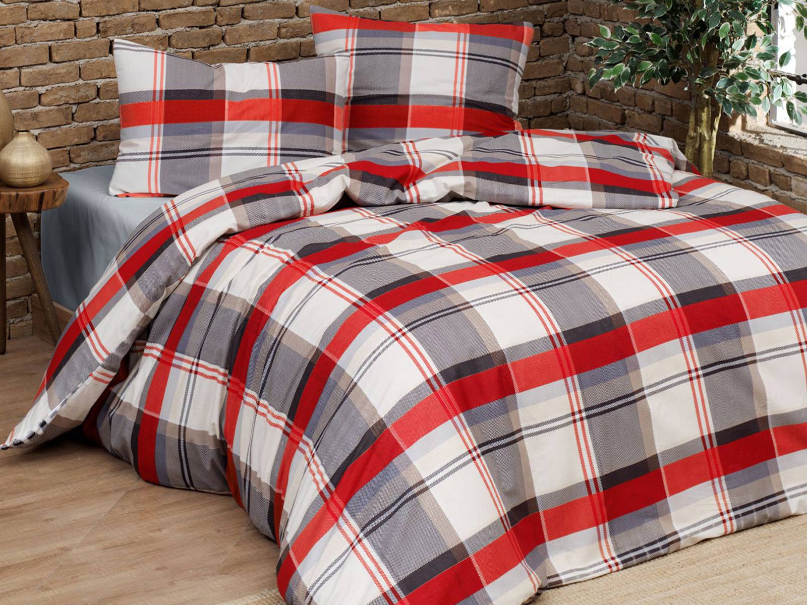 Parure copripiumino Daunex Infinity Dublino rosso Singolo