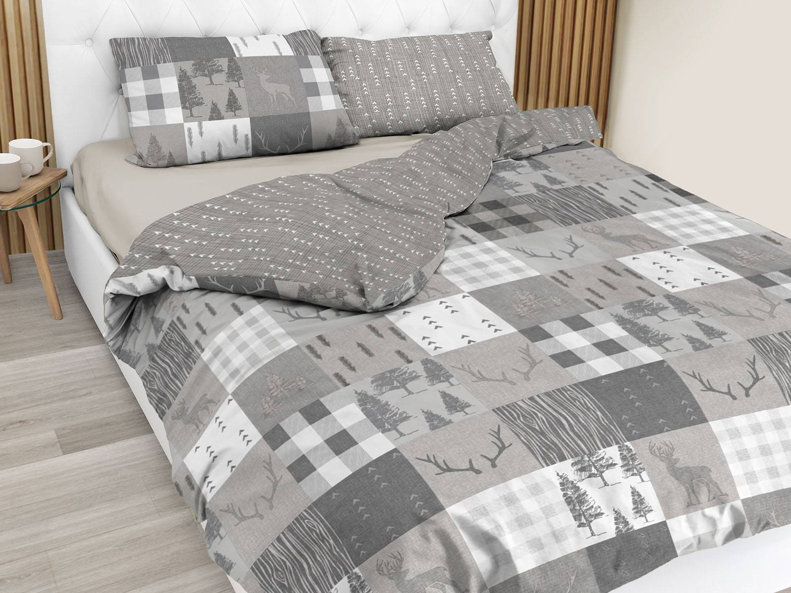 Parure copripiumino Daunex Infinity Petit Monte tortora Matrimoniale